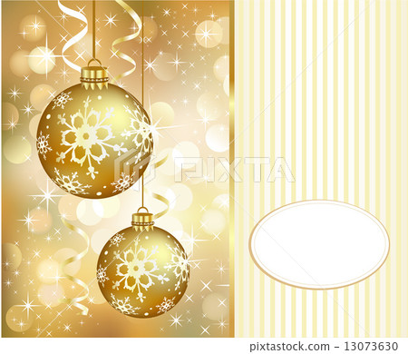 Christmas golden background 13073630
