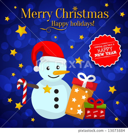 snowman christmas background  13073884