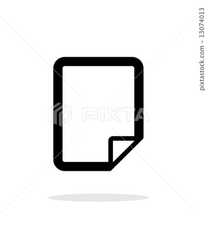 Notepad page flip icon on white background. 13074013