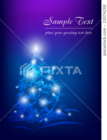 Modern Christmas tree 13074288