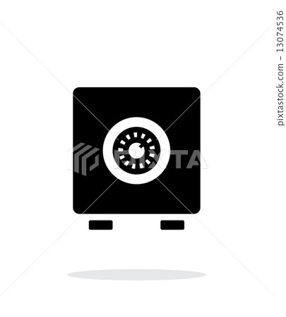 Strongbox icon on white background. Strongbox icon on white background. 13074536