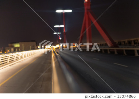 Empty bridge at night Empty bridge at night 13074866