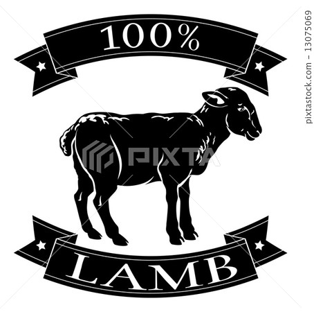 Lamb 100 percent label Lamb 100 percent label 13075069
