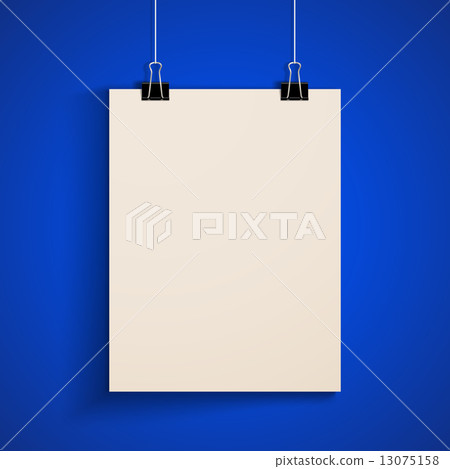 template of a paper sheet. poster mock-up  13075158