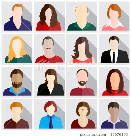 people icons - Stock Illustration [13076193] - PIXTA