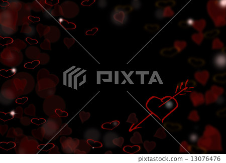 St.Valentine dark red background with hearts 13076476