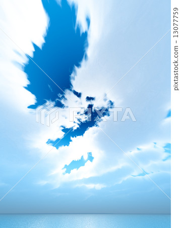 Wind and clouds with the sea 13077759