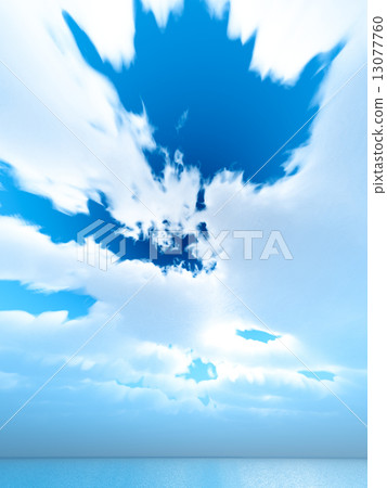 Wind and clouds with the sea 13077760