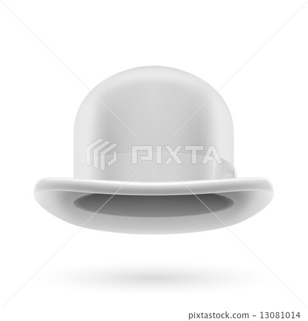 White bowler hat 13081014