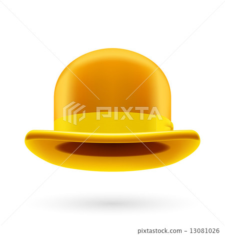 Yellow bowler hat 13081026
