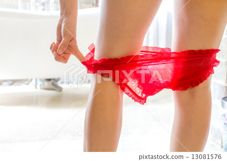 Woman legs with panties 13081576