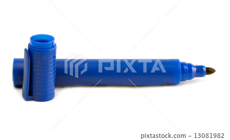 blue highlighter isolated blue highlighter isolated 13081982