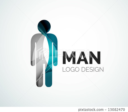Abstract logo - man icon 13082470