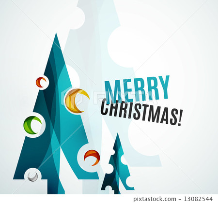 Christmas tree geometric design Christmas tree geometric design 13082544