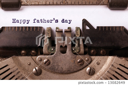 Vintage inscription made by old typewriter Vintage inscription made by old typewriter 13082649