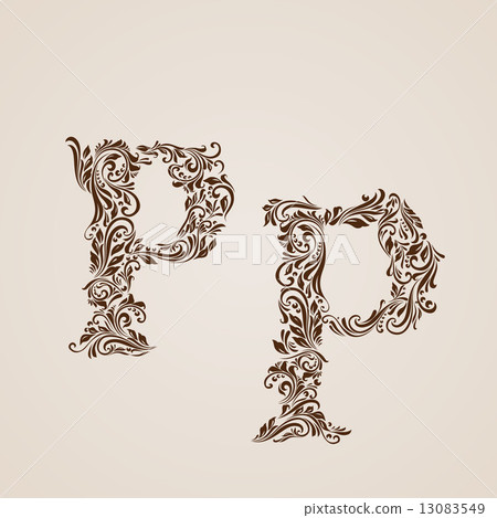 Decorated letter p Decorated letter p 13083549