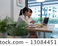 Working in the cafe 13084451