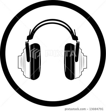 Vector headphones icon 13084791