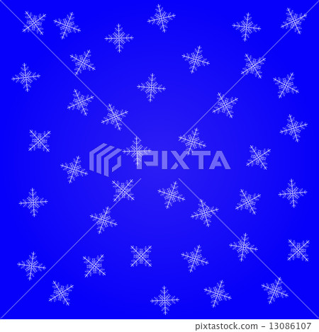White christmas snowflakes on a blue background. - Stock Illustration ...