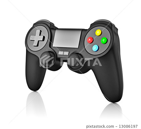 Gamepad joypad for video game console isolated 13086197