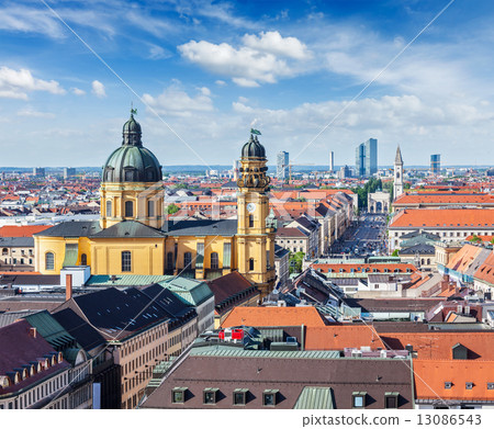 Aerial view of Munich Aerial view of Munich 13086543