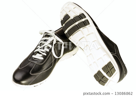 black leather man's shoe 13086862