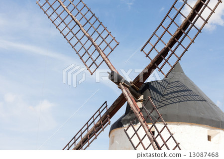 Windmills of Consuegra in the La Mancha region of central Spain. Windmills of Consuegra in the La Mancha region of central Spain. 13087468