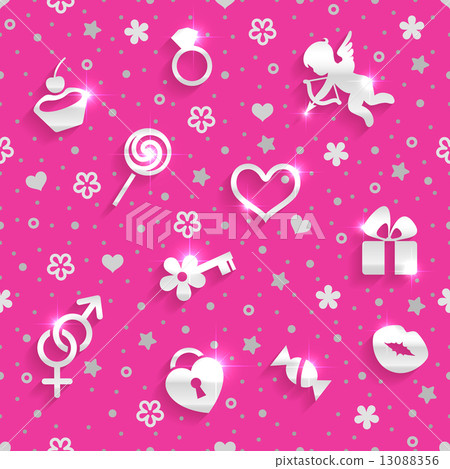 Romantic seamless pattern Romantic seamless pattern 13088356