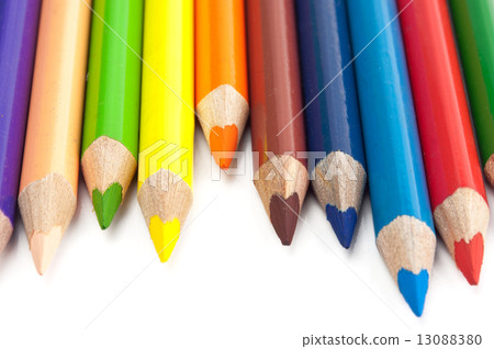 colour pencils isolated 13088380