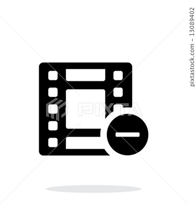 Film icon on white background. Film icon on white background. 13089402