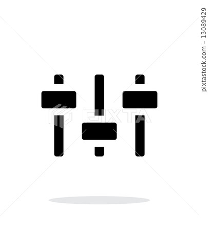 Volume control. Equalizer icon on white background. Volume control. Equalizer icon on white background. 13089429