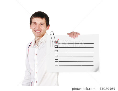 poster with checklist poster with checklist 13089565