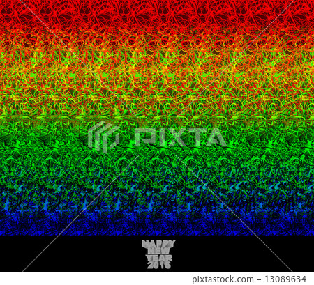 Happy new year 2015 - 3D stereogram 13089634