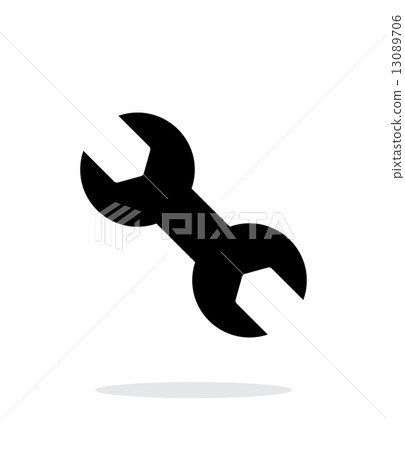 Double Wrench icon on white background. 13089706