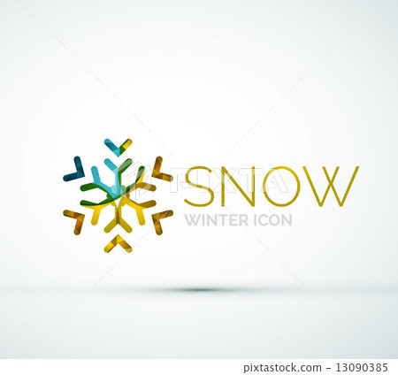 Christmas snowflake company logo design 13090385