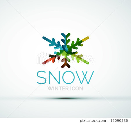 Christmas snowflake company logo design 13090386