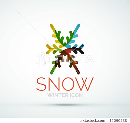 Christmas snowflake company logo design 13090388