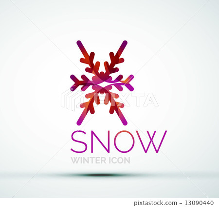 Christmas snowflake company logo design 13090440