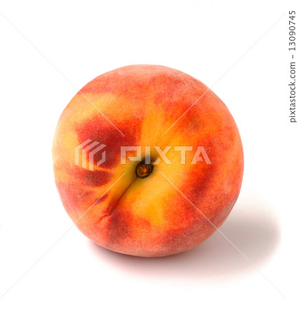 Single peach top on a white background Single peach top on a white background 13090745