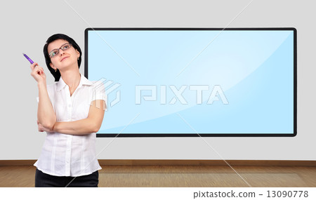 businesswoman thinking businesswoman thinking 13090778