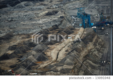 Industrial mining machine in mine 13091048