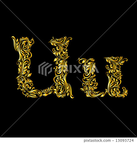Decorated letter 'u' 13093724