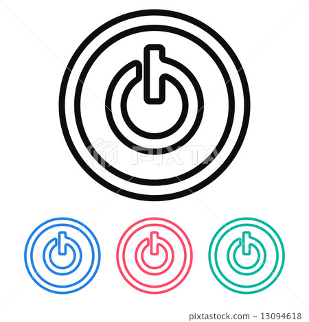Simple Power On Icon, Vector Illustration 13094618