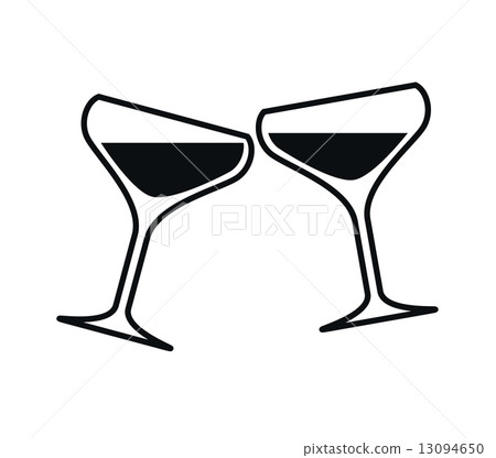 Clinking Glasses of Champagne, Vector Illustration Clinking Glasses of Champagne, Vector Illustration 13094650