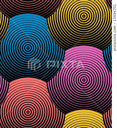 Striped Shells Vector Seamless Pattern 13094701