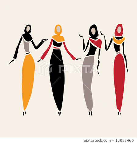 East women in veiled. East women in veiled. 13095460