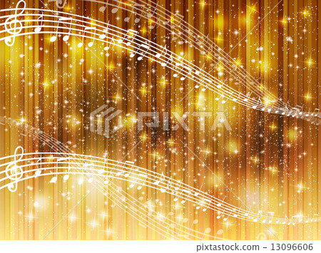 Musical notation score background - Stock Illustration [13096606] - PIXTA
