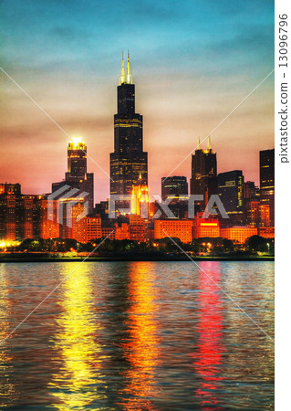 Chicago downtown cityscape Chicago downtown cityscape 13096796