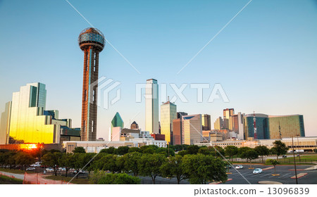 Dallas cityscape in the evening 13096839
