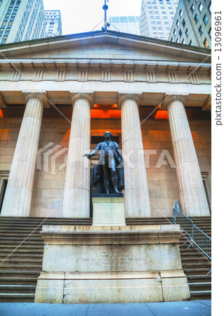 Federal Hall National Memorial at Wall Street in New York 13096961
